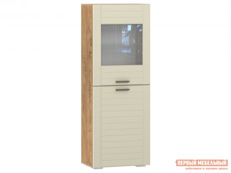 Шкаф-витрина Первый Мебельный Пенал комбинированный Ливорно 011.49-01