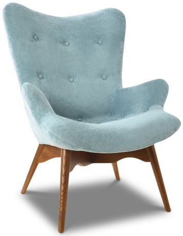 Кресло Contour, мятный голубой/коричневый