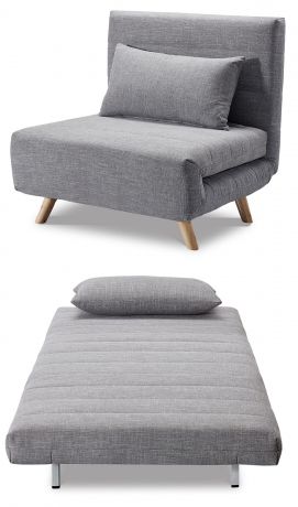 Кресло-кровать Flex, серый