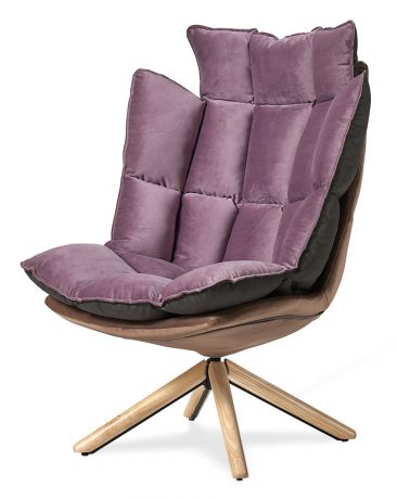 Кресло в стиле Husk, лиловый