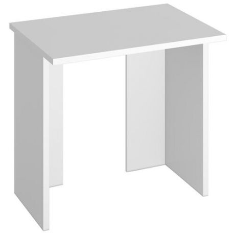 Компьютерный стол Мэрдэс Нельсон Lite СКЛ-Прям без тумбы, 80х60 см, цвет: белый жемчуг