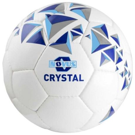 Футбольный мяч Novus CRYSTAL белый/синий/голубой 5