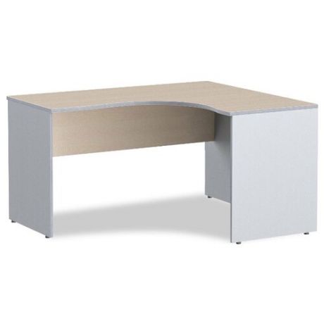 Письменный стол угловой Skyland Imago СА, 140х120 см, угол: справа, цвет: клен/металлик