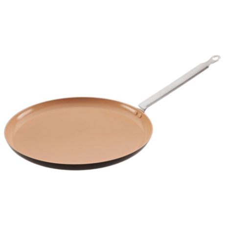 Сковорода блинная MATFER Elite Ceramic 666228 28 см, коричневый/бежевый