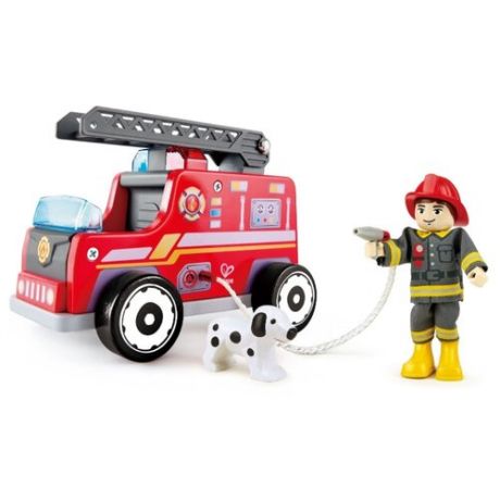 Игровой набор Hape Пожарная машина с водителем E3024