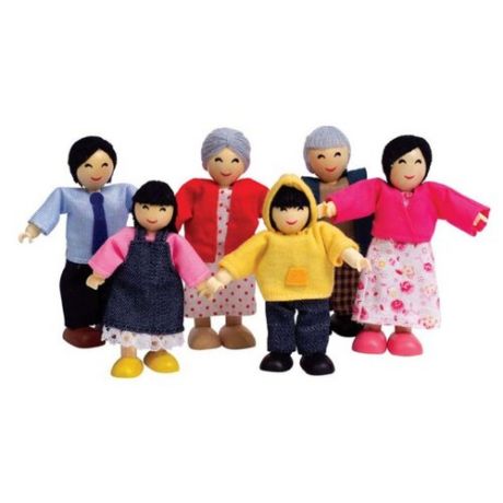 Набор мини-кукол Hape Happy Family Asian, E3502
