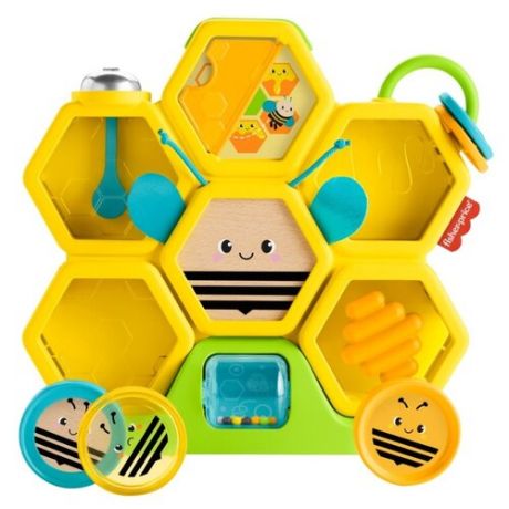 Развивающая игрушка Fisher-Price Пчелиный улей желтый/зеленый/синий