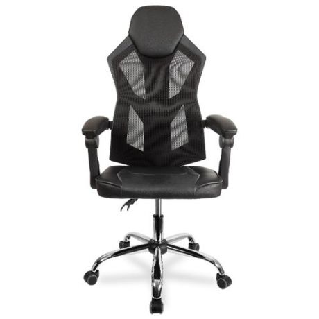 Компьютерное кресло College CLG-802 LXH игровое, обивка: искусственная кожа, цвет: черный