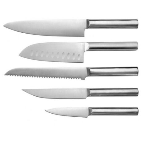 Набор Taller Level 5 ножей с подставкой серебристый
