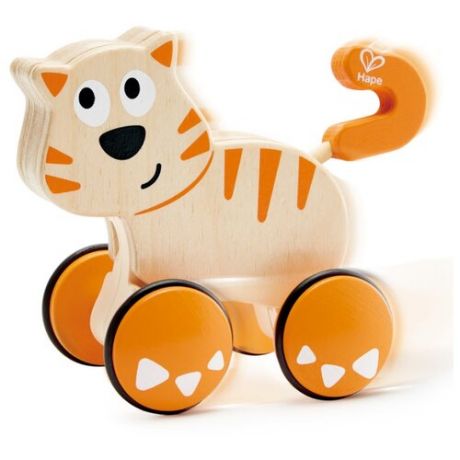 Каталка-игрушка Hape Dante Push And Go (E0363) бежевый/оранжевый