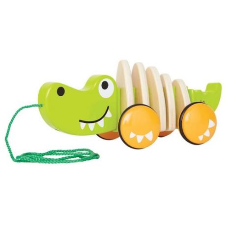 Каталка-игрушка Hape Walk-A-Long Croc (E0348) зеленый