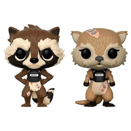 Фигурки Funko POP! Стражи Галактики: Енот Ракета и выдра Лила 23212