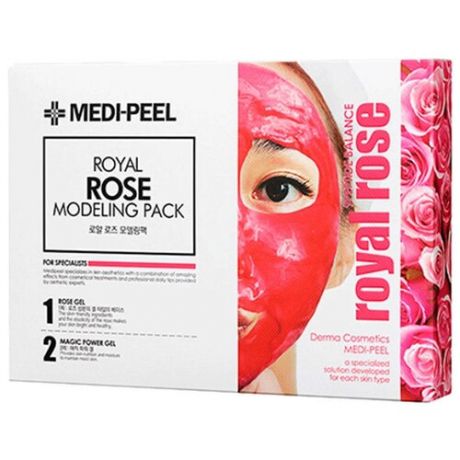 MEDI-PEEL Альгинатная маска для лица с экстрактом розы Modeling Pack Royal Rose, 50 мл, 4 шт.
