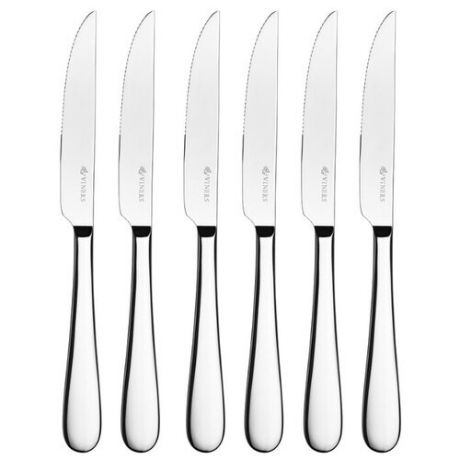 Viners Набор ножей для стейков Select, 6 шт. серебристый