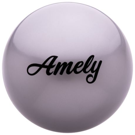 Мяч для художественной гимнастики Amely AGB-101 19 см серый