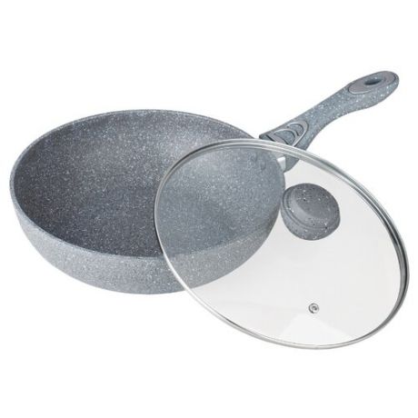 Сковорода-вок Bekker BK-7911 32 см с крышкой, серый