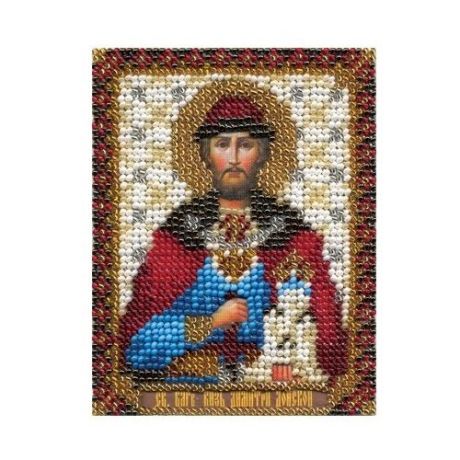 PANNA Набор для вышивания бисером Икона святого благоверного князя Дмитрия Донского 8.5 х 10.5 см (ЦМ-1268)