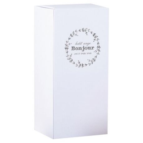 Коробка подарочная Yiwu Zhousima Crafts Bonjour 6 х 13 х 6 см белый