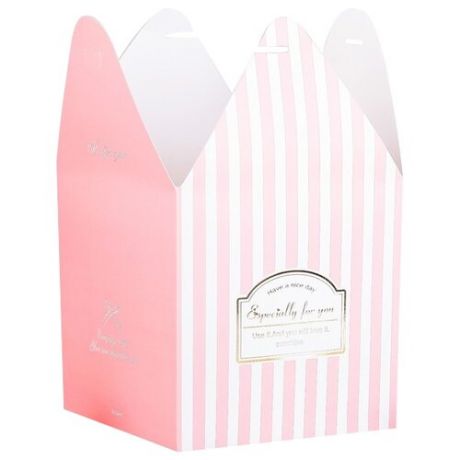 Коробка подарочная Yiwu Youda Import and Export для сладкого 14.5 х 15 х 14.5 см розовый