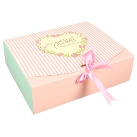 Коробка подарочная Yiwu Youda Import and Export для сладкого 11.5 х 5 х 11.5 см розовый