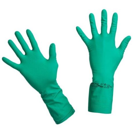 Перчатки Vileda Professional Многоцелевые, 1 пара, размер L, цвет зелeный