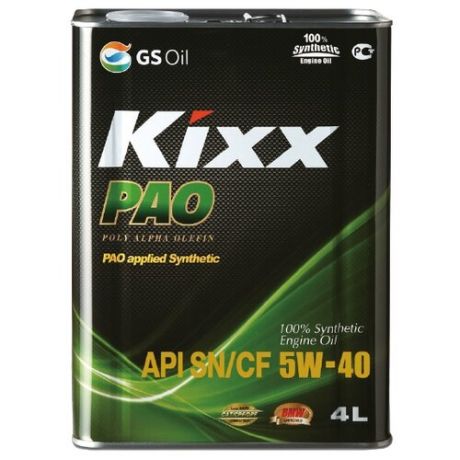 Моторное масло Kixx PAO 5W-40 4 л