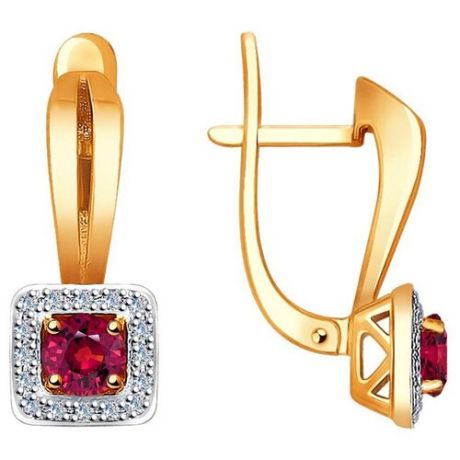 SOKOLOV Серьги с рубинами и бриллиантами из красного золота 4020387