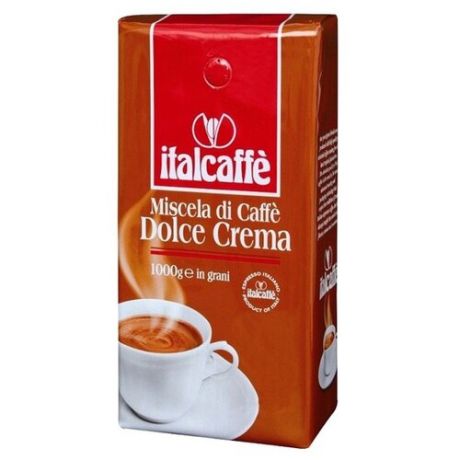 Кофе в зернах Italcaffe Dolce Crema Espresso, арабика/робуста, 1000 г