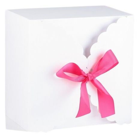 Коробка подарочная Yiwu Zhousima Crafts сборная для сладкого 22 х 14.5 х 22 см белый