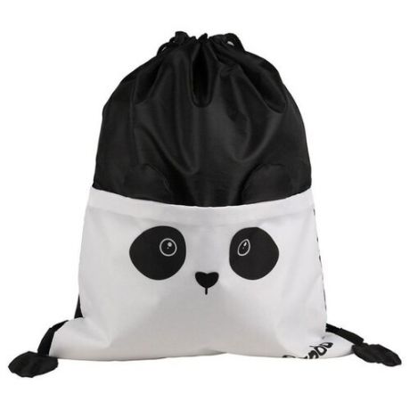 №1 School Мешок для обуви Panda (1117689) черный/белый