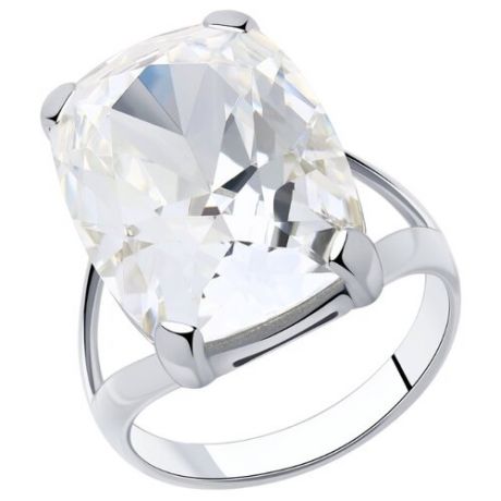 Diamant Кольцо из серебра с кристаллом Swarovski 94-110-00743-1, размер 19.5