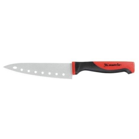 Matrix Нож поварской Silver teflon 12 см черный/красный