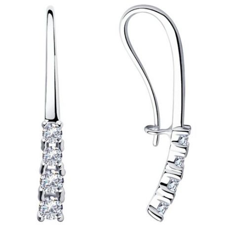 Diamant Серьги из серебра с фианитами 94-120-00866-1