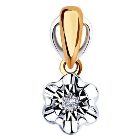 Diamant Подвеска из комбинированного золота с бриллиантом 51-230-00024-1
