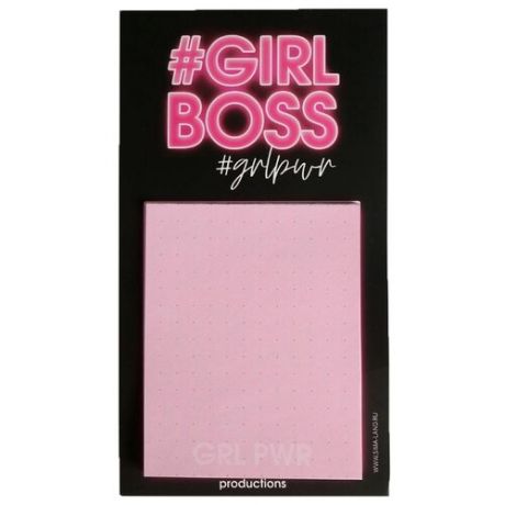 ArtFox блок бумаги для записи на магните #Girl Boss (4818877) розовый