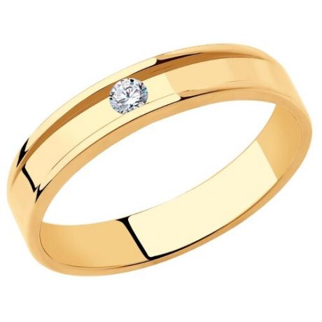 SOKOLOV Кольцо из золота с бриллиантом 1111295-01, размер 15