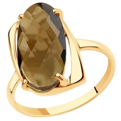 Diamant Кольцо из золота с раухтопазом 51-310-00803-4, размер 18