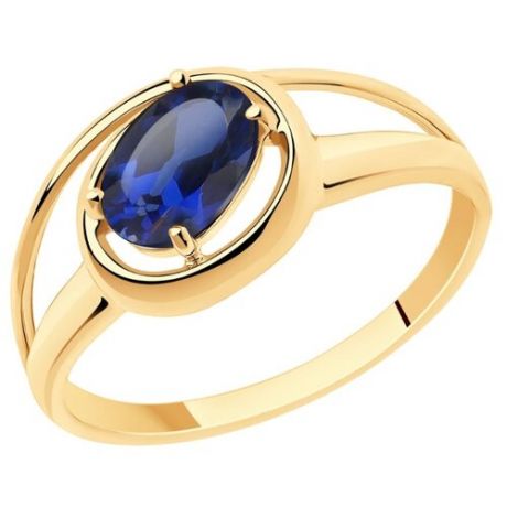 Diamant Кольцо из золота с корундом 51-310-00805-2, размер 18.5