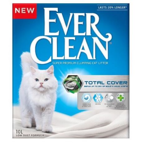 Комкующийся наполнитель Ever Clean Total Cover 10 + 10 л