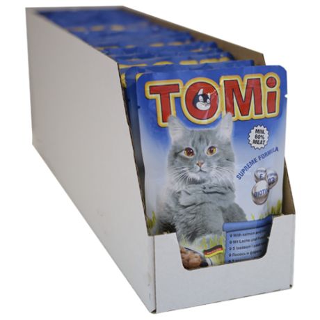 Корм для кошек ToMi с лососем, с форелью 20шт. х 100 г