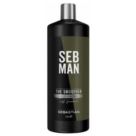 SEBASTIAN Professional кондиционер для волос Seb Man The Smoother Rinse-Out Conditioner, 1000 мл