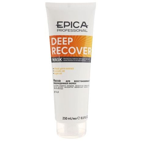 EPICA Professional Deep Recover Маска для поврежденных волос с маслом сладкого миндаля и экстрактом ламинарии, 250 мл