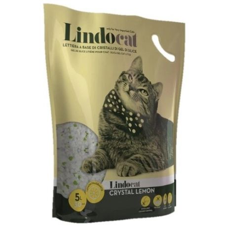 Впитывающий наполнитель LindoCat Crystal Lemon (5 л)