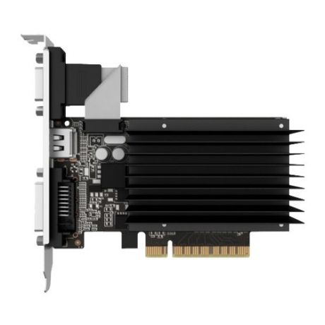 Видеокарта Palit GeForce GT 730 902Mhz PCI-E 2.0 2048Mb 1804Mhz 64 bit DVI HDMI HDCP Silent Retail