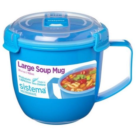 Sistema Кружка для супа Large Soup Mug Colour 21141 синий