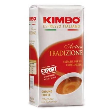 Кофе молотый Kimbo Antica Tradizione вакуумная упаковка, 250 г