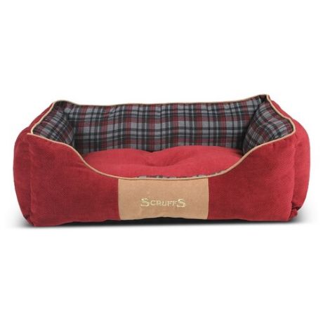 Лежак для собак Scruffs Highland Box Bed M 60х50 см красный