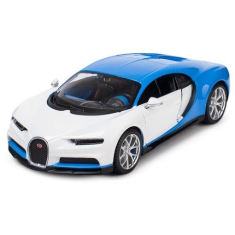 Легковой автомобиль Maisto Bugatti Chiron (32509) 1:24 19 см белый/синий