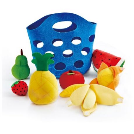Набор продуктов Hape Toddler Fruit Basket E3169 синий