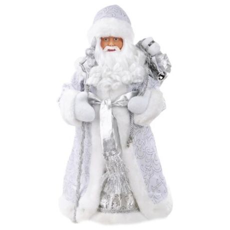 Фигурка Феникс Present Дед мороз с поясом 41 см серебряный